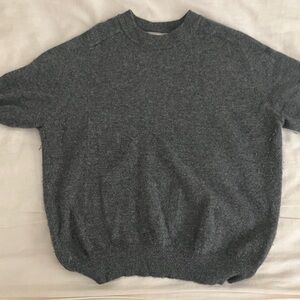Demylee classic cashmere grey mock neck sweater